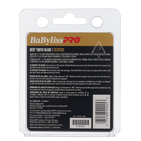 BabylissPro Gold Adjustable Zero Gap Deep Tooth Trimmer Blade